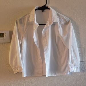 Classic White Kids Button Down Shirt